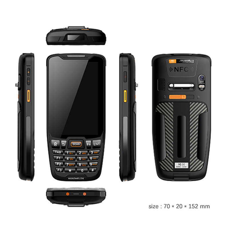HiDON 4G SDM2290 Quad-Core 2.0GHZ Android13  800*480 Screen 4+64G Industrial IP65 Rugged PDAs  Handheld Robust Hand Terminal